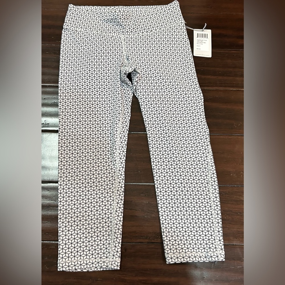Crane & Lion Dwell Studio Facet Capri Tight 3/4 length Size 4 Leggings $90